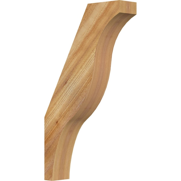 Ekena Millwork 4"W x 16"D x 28"H Funston Rough Sawn Knee Brace, Western Red Cedar BRC04X16X28FST00RWR - main